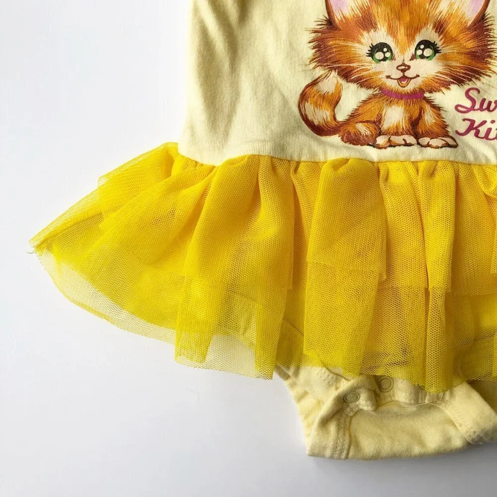 Yellow Tutu Kitty Onesie